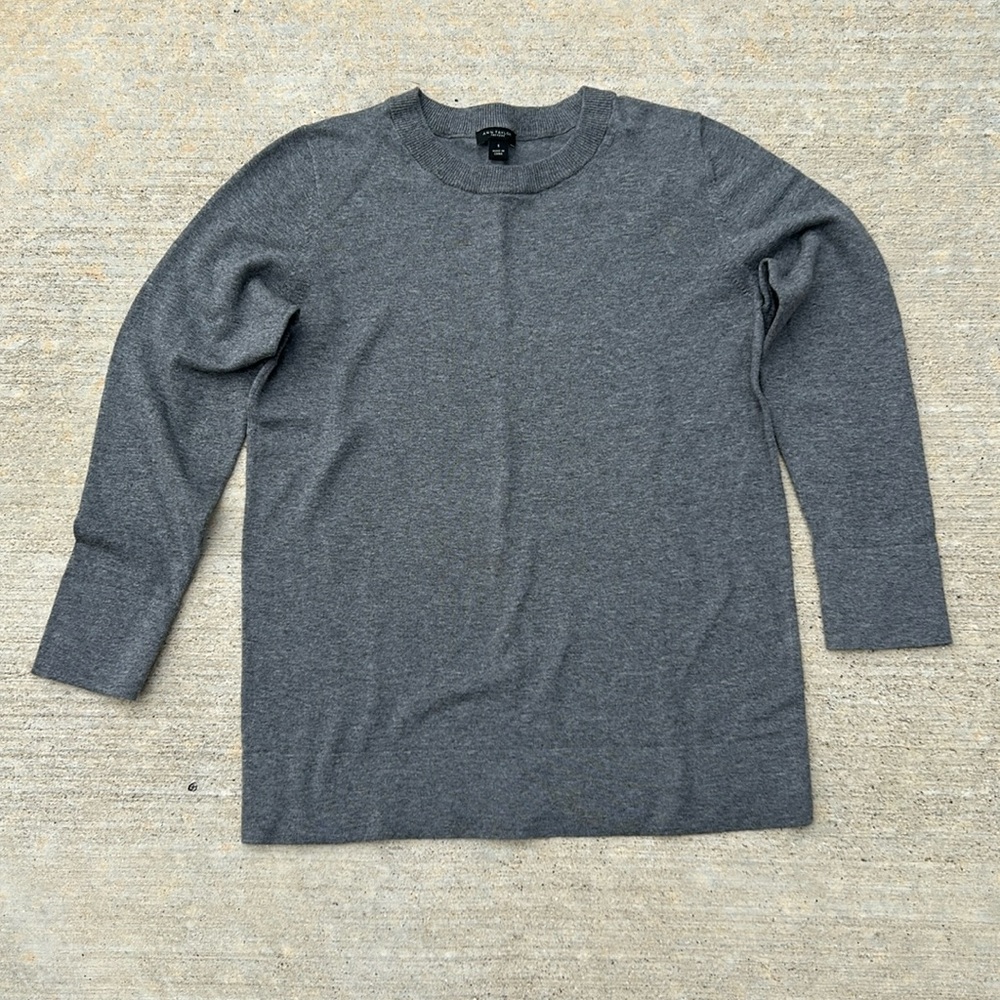 Ann Taylor Factory gray sweater small